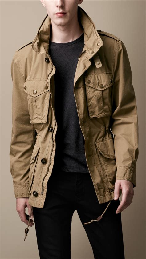 burberry brit men cotton field jacket